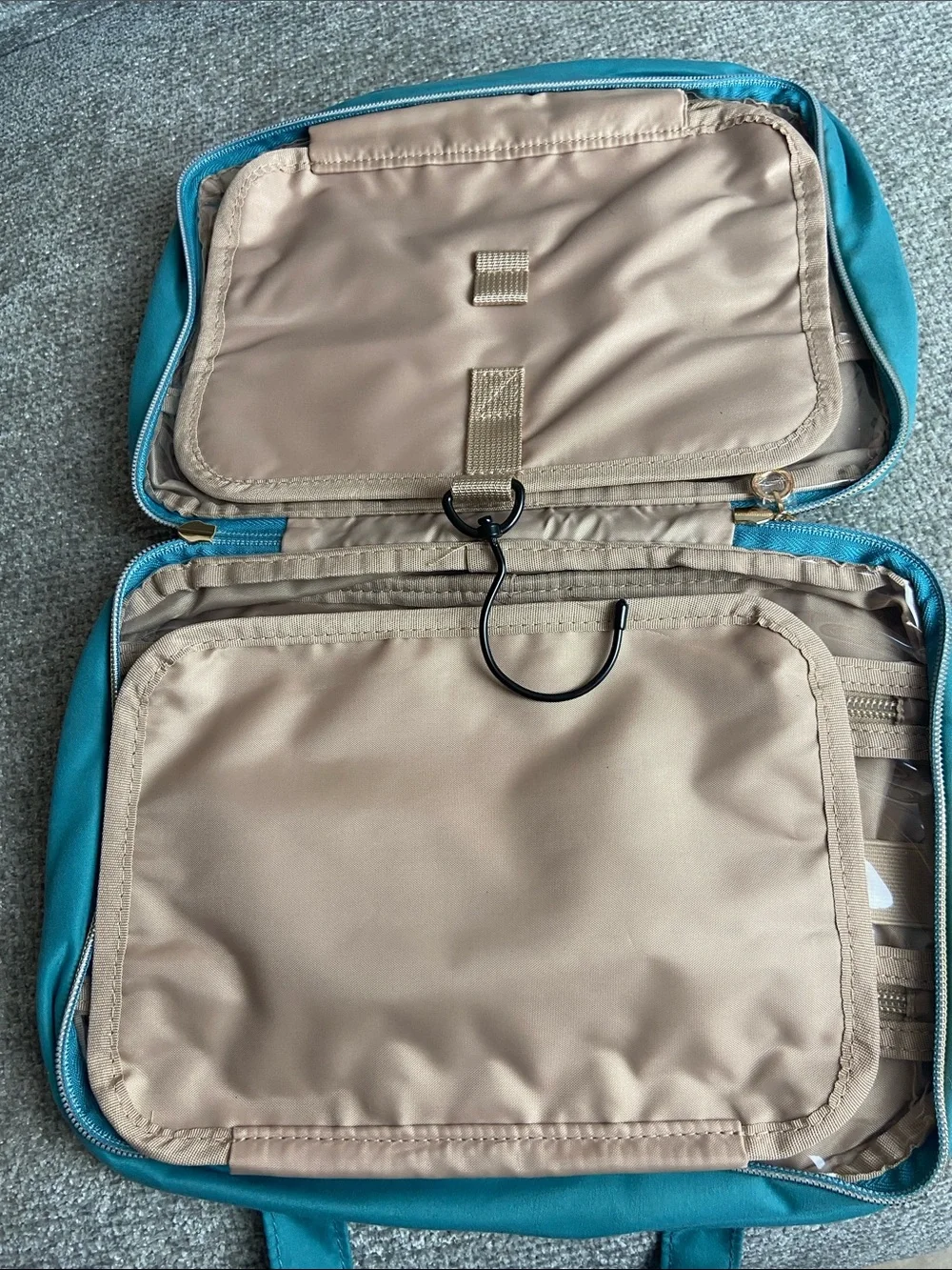 Bagsmart Quilted Teal Travel Tote Bag